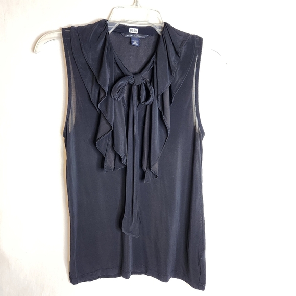 Banana Republic Womens Sleeveless Black Stretch Blouse XS. Capsule. Monocrome - Picture 2 of 6